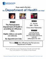 NC Lycoming Flu Clinic Lycoming SHC_Evry other Wed