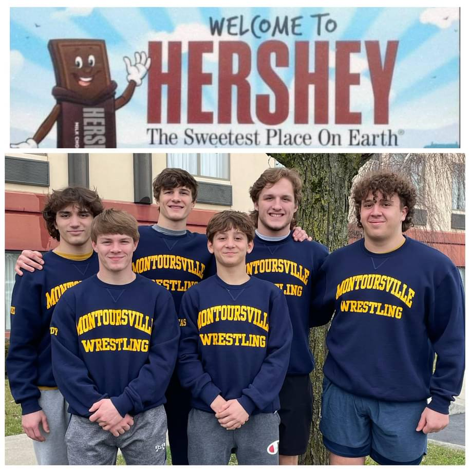 Wrestlers take a sweet trip to Hershey to compete for states. One of the Warriors placed 4th. Photo provided by Facebook